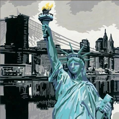 Set pikturimi Ravensburger Painting by Numbers Magical New York, akrilik, mosha 12+