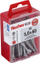 Vida druri Fischer 657470, 5x60 mm, Pozidriv, 25 copa