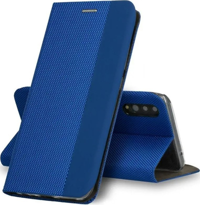 Këllëf libri Vennus Book Carbon për Xiaomi Redmi Note 13 Pro Plus 5G, me magnet, me mbajtëse, blu