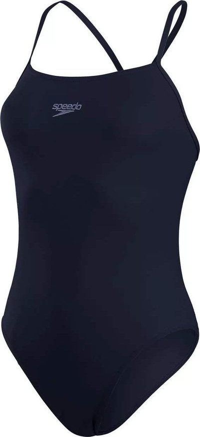 Kostum banje njëpjesësh Speedo Eco+ Thinstrap për goca, rezistent ndaj klorit, i zi