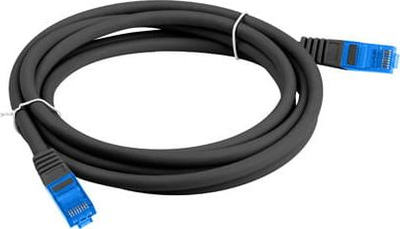 Kabllo rrjeti Lanberg Patchcord CAT.6A S/FTP, 1m, LSZH, e zezë