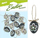 Dekor vezësh Pashke MFP, plastikë 4cm, set 12 copë, lule zi