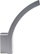Lampë muri LED Maclean MCE343 SV, 800lm, IP54, ngjyrë argjendi