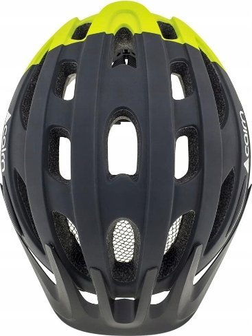 Кацига за велосипед Cairn Fusion LED, 51-55 cm, светло USB, црна со жолта флуо