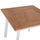 Tavolinë alumini me polywood 80×80×72 cm (HM5563.01), bardhë