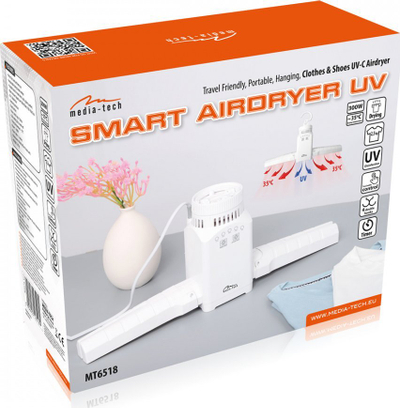 Tharëse elektrike për rroba Media - Tech UV MT6518, 420 x 245 cm, e bardhë