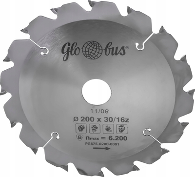 Teh rrethor Globus BRYTAN GB15, 130mm, 10 dhëmbë, 16mm