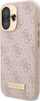 Guaskë telefoni Guess 4G Logo Plate MagSafe për iPhone 16 Plus 6.7", hardcase, rozë