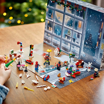 Set LEGO Marvel Spider-Man Kalendar Adventi 2024, 24 surpriza, 7+ vjeç, shumëngjyrësh