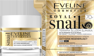 Krem rigjenerues për fytyrë Eveline Royal Snail 70+, 50 ml