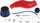 Set marrje ajri Big Plastic Tube për Honda Civic 1.4–1.6 1992–2001, sportiv, i kuq