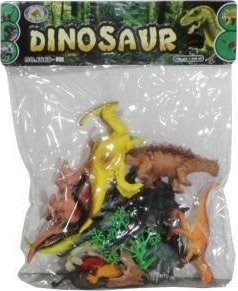 Set lodrash dinosauri Classic Dinosaurs, 15 figura, për kalamaj 3+, shumëngjyrëshe