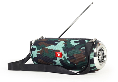 Bluetooth звучник Gembird SPK BT 17 CM, FM радио, microSD USB, камуфлажен дизајн
