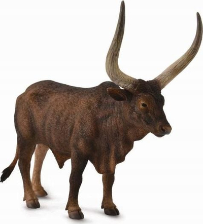 Figurinë kafshe CollectA Ankole Watusi Bull, për fëmijë 3+, shumëngjyrëshe