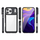 Mbështjellës telefoni Hurtel Outer Space për iPhone 17 Pro, TPU akrilik, MagSafe, i zi transparent