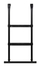 Shkallë për trampolinë Salta Ladder, 98 x 52 cm, 2 hapa, e zezë