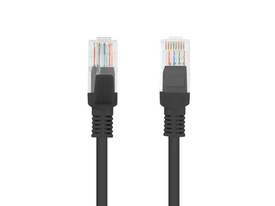 Kabllo rrjeti Lanberg Patchcord PCU5-10CC-2000-BK, Cat5e, 20m, i zi