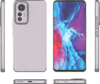Kapak telefoni TPU për Xiaomi 12 Lite, shumë i hollë, transparent