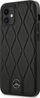 Mbulesë telefoni Mercedes Mehcp12smulbk, për iPhone 12 Mini 5.4", dizajn Black Wave Line, e zezë