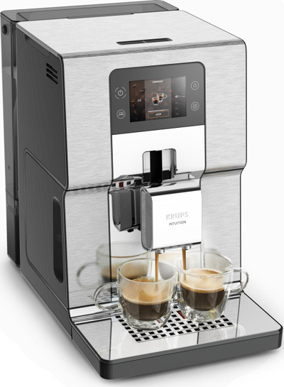 Aparat kafeje automatik Krups Intuition Experience+ EA877D, me funksion qumështi, inox