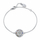 Byzylyk për femra Flower of Life Chakra CRYSTalp, i argjendtë/shumëngjyrëshe