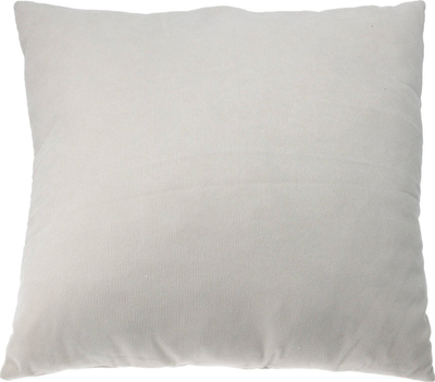 Jastëk dekorativ Home & Styling Collection Rib, 45 x 45 cm, e bardhë