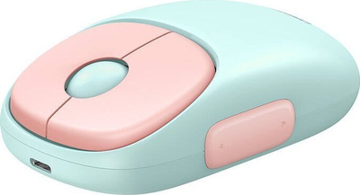 Безжичен глувчe Ugreen Fun+ MU102, 4000 DPI, 2,4G и Bluetooth, пастелно розова