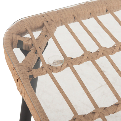 Tavolinë ngrënieje drejtkëndore Allegra 139,5×79,5×73 Hcm (HM5537.11), zezë