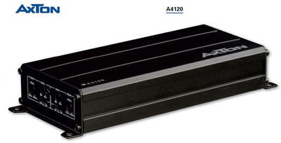 Amplifikator për veturë Axton A4120, 4 kanale, 4x 60W RMS, i zi
