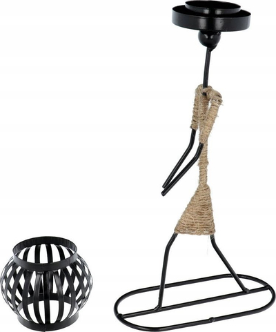 Qirinjmbajtës dekorativ OEM ART DECO Africa Model B IALC-1, metal, për ambiente të jashtme