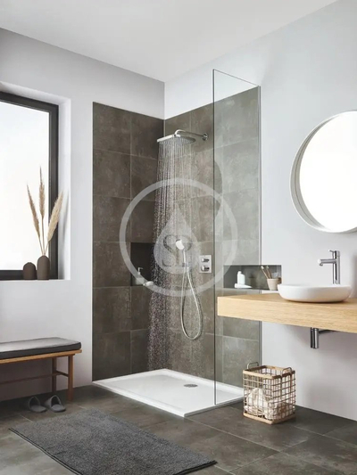 Bateri dushi Grohe Grohtherm Square, me termostat me 2 rrugë, për montim të fshehtë, krom