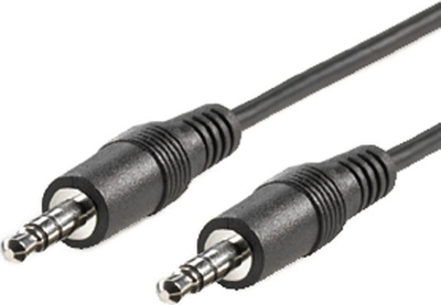 Kabllo audio Roline, 3.5mm stereo M-M, 10m, e zezë
