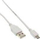 Kabllo USB InLine 31718W, USB A në micro USB B, 1.8 m, e bardhë