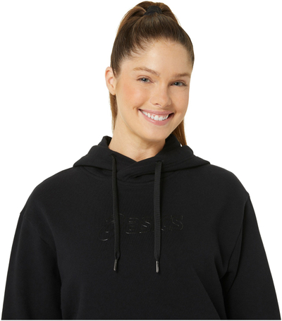 Bluzë me kapuç Asics Logo OTH Hoodie W 2032C845002, pambuk poliestër, e zezë