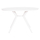 Tavolinë kopshti HomeMarkt Higer HM6290.02, alumini, diametër 126 cm, e bardhë