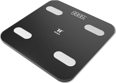 Peshore inteligjente Tesla Smart SC100, me Bluetooth, mban deri 180 kg, e zezë