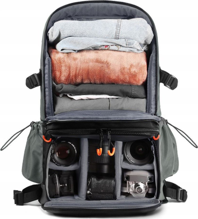 Çantë shpine fotografike K&F Concept KF13.107, 32 l, për laptop 17", gri