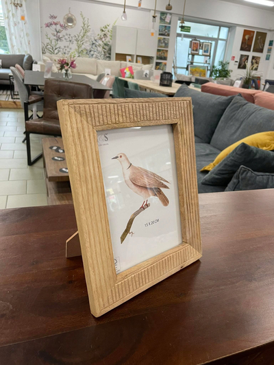 Kornizë druri H&amp;S Wooden Frame, 21x26x2cm, me xham, ngjyrë druri natyrale