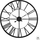 Orë muri Atmosphera Industrial Metal Clock, metal, Ø96 cm, e zezë