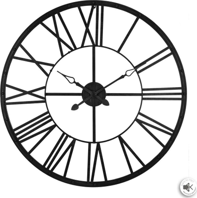 Orë muri Atmosphera Industrial Metal Clock, metal, Ø96 cm, e zezë