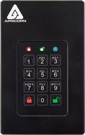 Hard disk i jashtëm Apricorn Aegis Fortress L3 AFL3, 5TB, USB 3.1, i zi