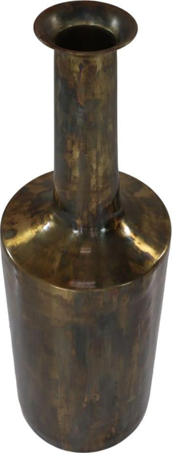 Vazo dekorative HSM Collection Bergamo Grand, 24x75 cm, metal, ngjyrë ari