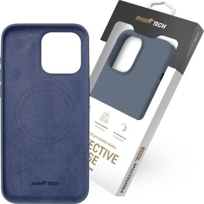 Mbrojtëse telefoni RhinoTech MAGcase Origin Pro për iPhone 15 Pro Max, silikoni, MagSafe, blu navy