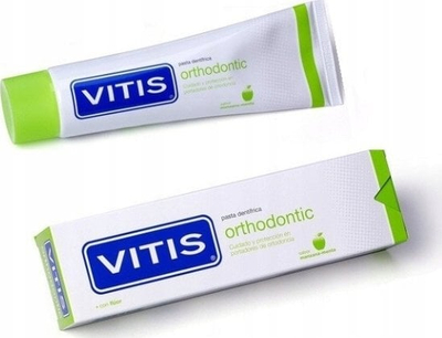 Pasta dhëmbësh Dentaid Vitis Orthodontic, për aparate me tela tek dhëmbët, 100ml