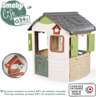 Shtëpi lojërash Smoby Jura Lodge, për oborr, plastike rezistente, shumëngjyrëshe