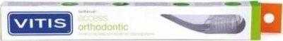 Четка за заби Vitis Orthodontic Access, за ортодонтски апарати, меки влакна, повеќебојна