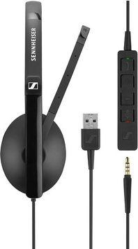 Kufje me mikrofon USB Sennheiser SC135, të zeza