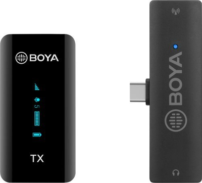 Mikrofon lavalier wireless Boya BY-XM6-S5, USB-C, 2.4 GHz, i zi