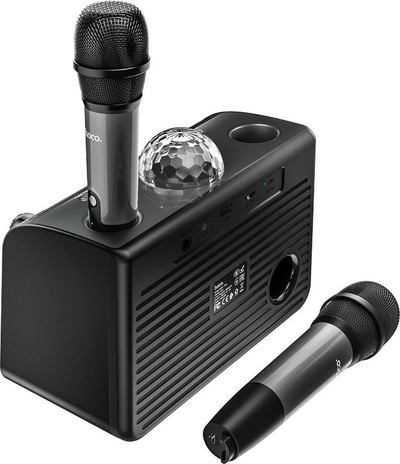 Altoparlant Bluetooth Hoco BS41 Plus, me 2 mikrofona, drita LED, i zi