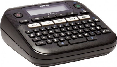 Printer etiketash Brother PT-D210, tastierë QWERTY, ekran LCD, gri